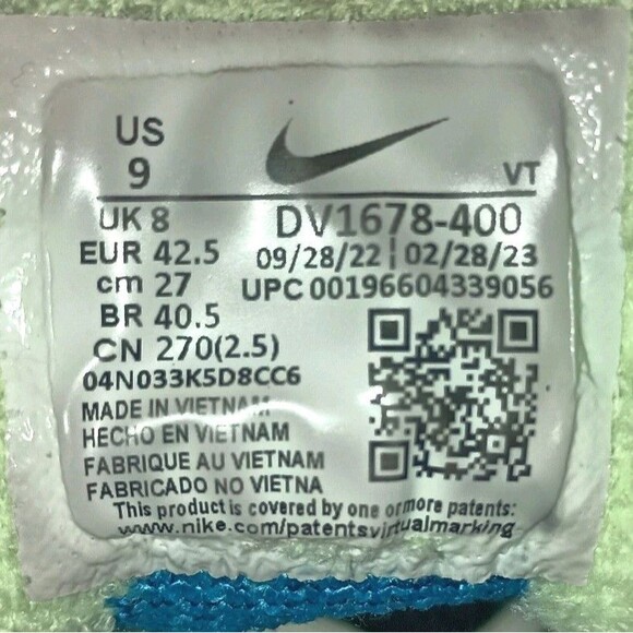 Nike Air VaporMax 2023 Flyknit Baltic Blue Mens Running DV1678-400 VNDS Sz 9 main image 14